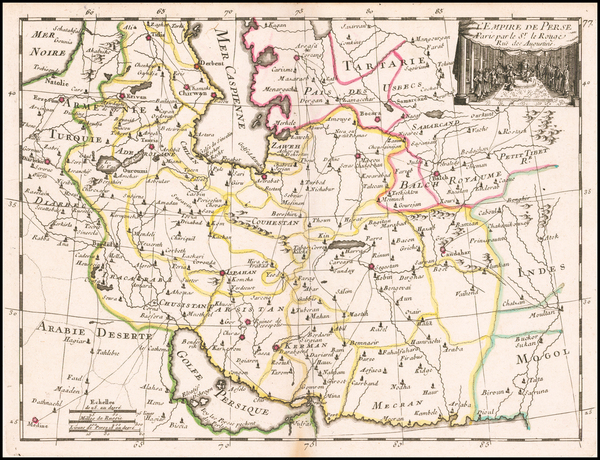 35-Central Asia & Caucasus, Middle East and Persia & Iraq Map By George Louis Le Rouge