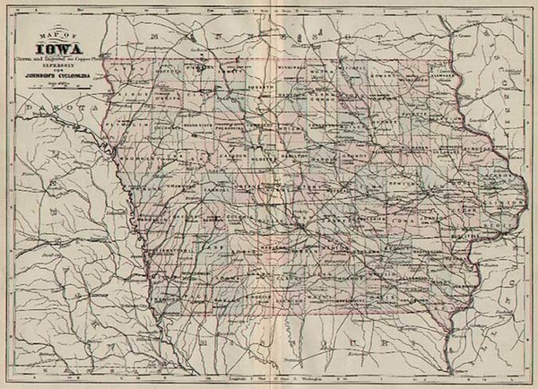 68-Plains Map By Alvin Jewett Johnson