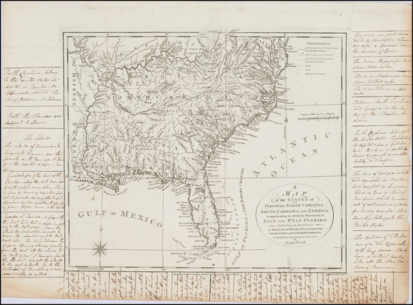 96-United States, Mid-Atlantic, South, Southeast and Midwest Map By Joseph Purcell