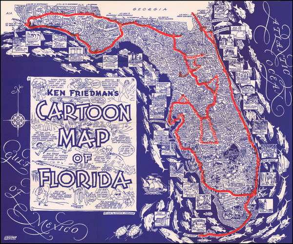 7-Florida Map By Kenneth Friedman