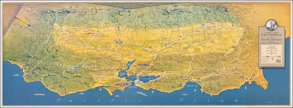 23-Pictorial Maps and California Map By Otto Hesemeyer