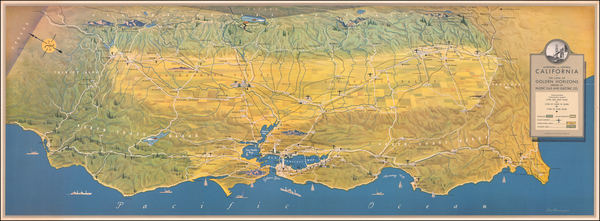 10-Pictorial Maps and California Map By Otto Hesemeyer