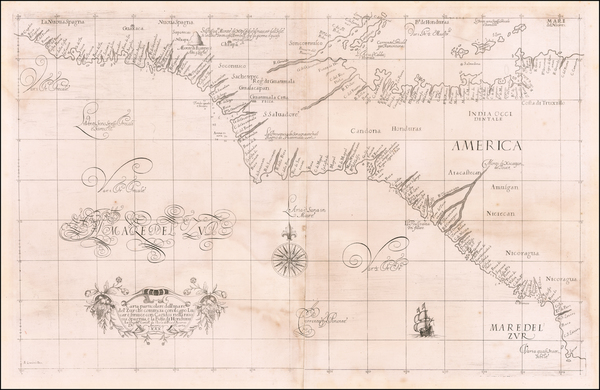 71-Mexico and Central America Map By Robert Dudley