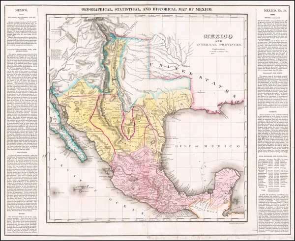 65-Texas, Plains, Southwest, Rocky Mountains, Mexico and Baja California Map By Henry Charles Care