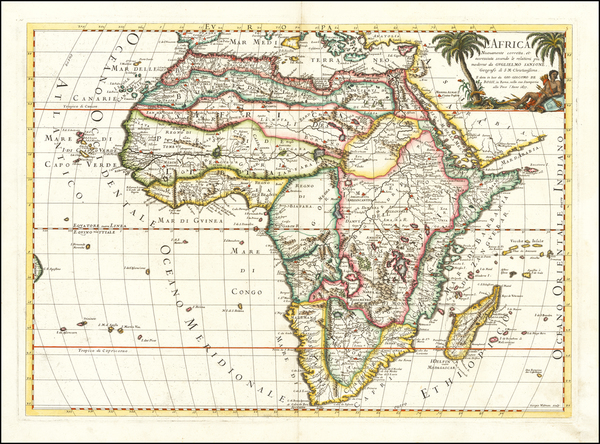 70-Africa Map By Giacomo Giovanni Rossi