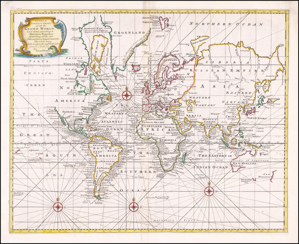 23-World Map By Emanuel Bowen