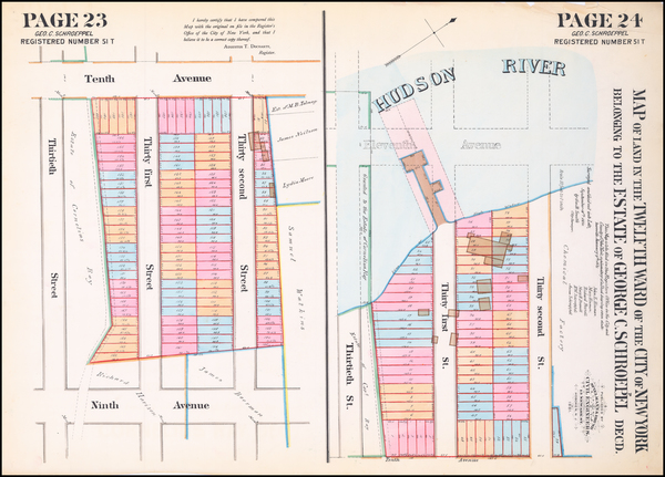 69-New York City Map By Spielmann & Brush