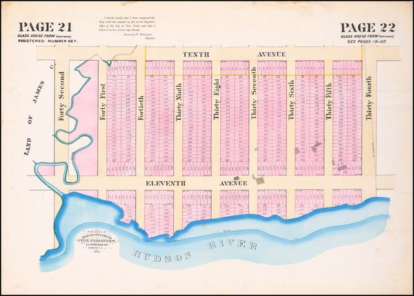 48-New York City Map By Spielmann & Brush