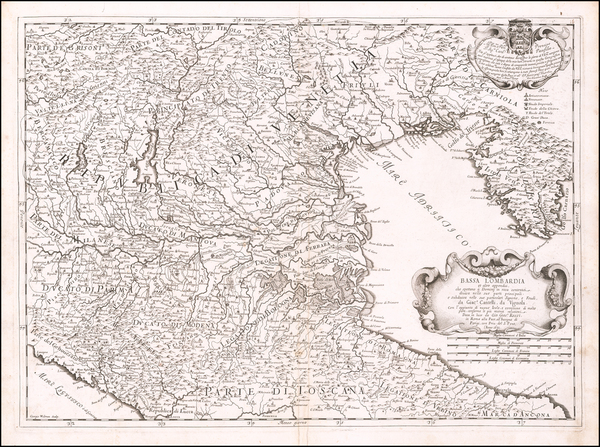 52-Northern Italy Map By Giacomo Giovanni Rossi