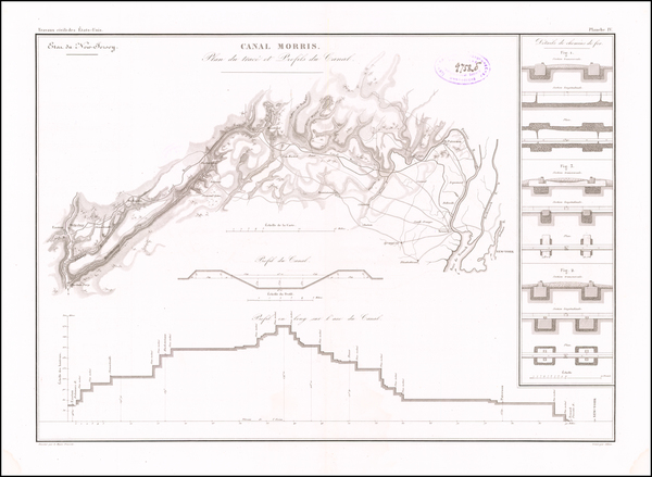 73-New Jersey Map By Guillaume-Tell Poussin