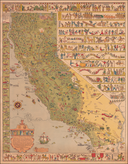 77-Pictorial Maps and California Map By Jo Mora