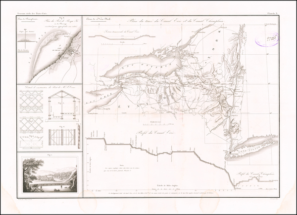 94-New York State Map By Guillaume-Tell Poussin