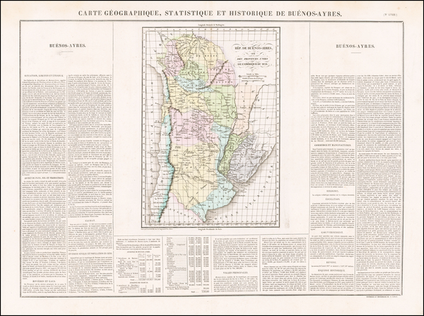 25-Argentina Map By Jean Alexandre Buchon