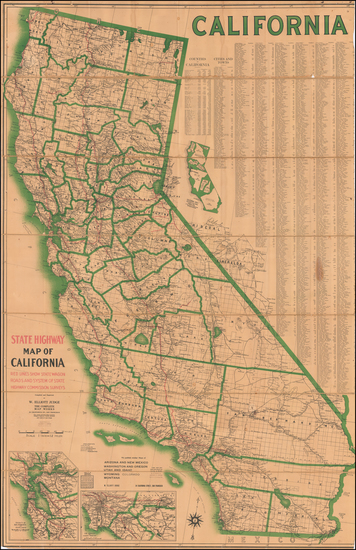 54-California Map By W. Elliott Judge