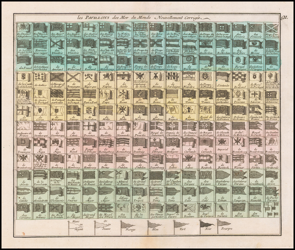 11-Curiosities Map By George Louis Le Rouge