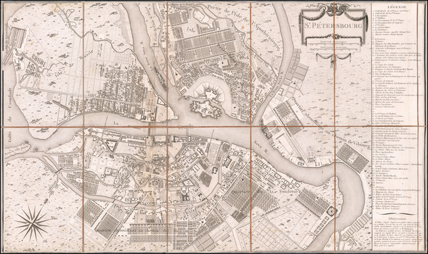 89-Russia Map By Pierre Antoine Tardieu