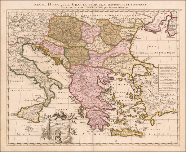 59-Romania, Balkans, Turkey and Greece Map By Peter Schenk