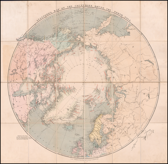 90-Polar Maps Map By Edward Stanford