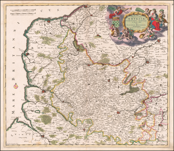 100-Nord et Nord-Est Map By Justus Danckerts