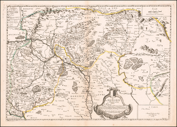 56-Hungary Map By Pierre Du Val