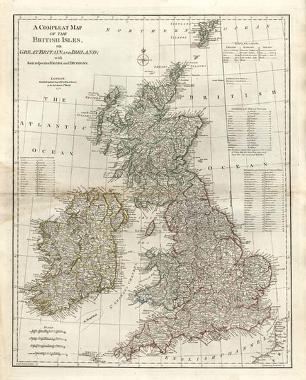 95-Europe and British Isles Map By Robert Sayer