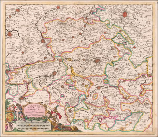 46-Belgium Map By Theodorus I Danckerts