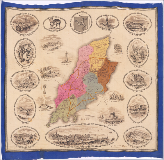 93-British Isles and British Counties Map By Anonymous