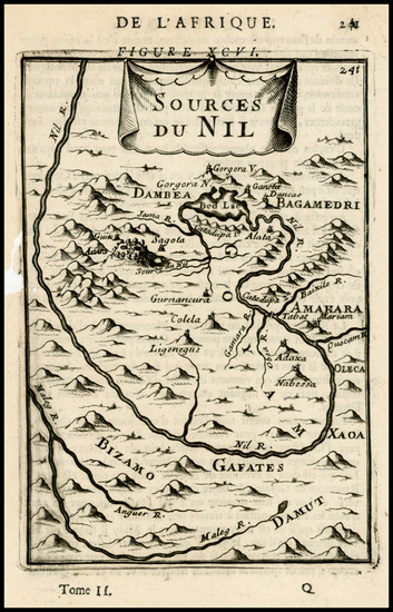 23-Africa and North Africa Map By Alain Manesson Mallet