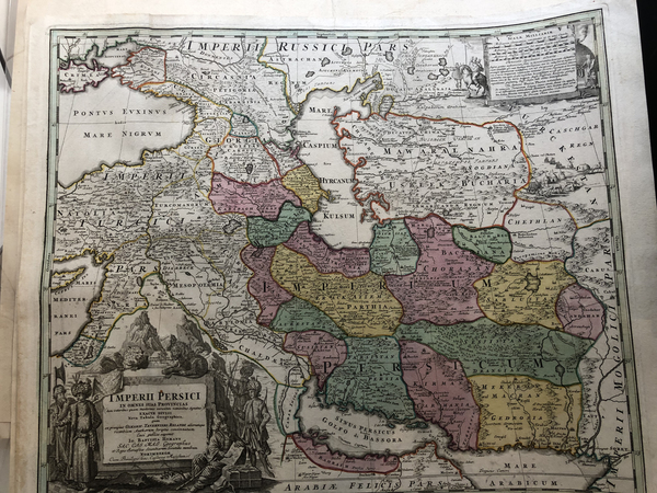 78-Central Asia & Caucasus, Middle East and Persia & Iraq Map By Johann Baptist Homann