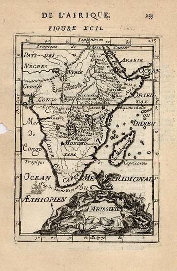 19-Africa, Africa, South Africa and East Africa Map By Alain Manesson Mallet