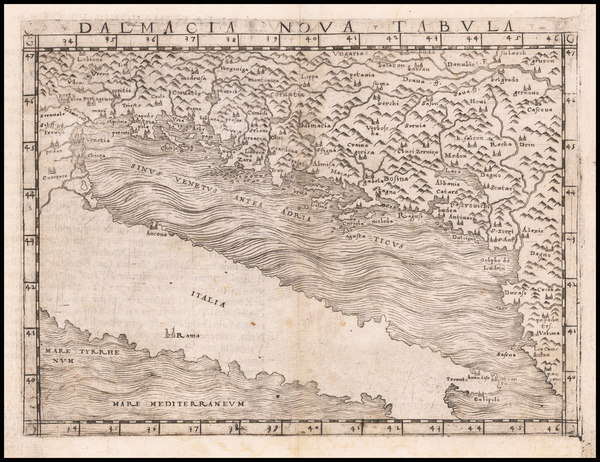 83-Balkans, Croatia & Slovenia, Bosnia & Herzegovina and Albania, Kosovo, Macedonia Map By