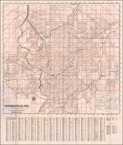 10-Indiana Map By William B. Burford
