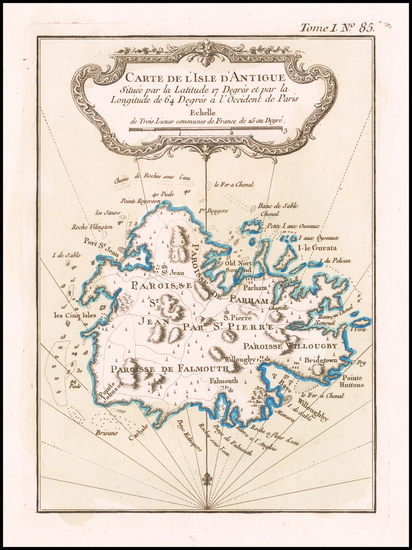 16-Other Islands Map By Jacques Nicolas Bellin