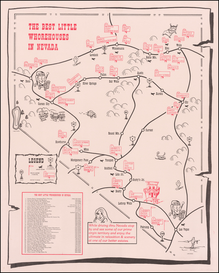 67-Nevada and Pictorial Maps Map By Anonymous