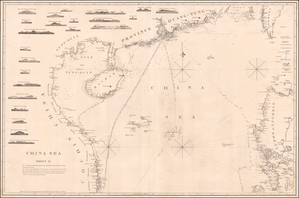 89-China, Southeast Asia, Philippines and Hong Kong Map By James Horsburgh