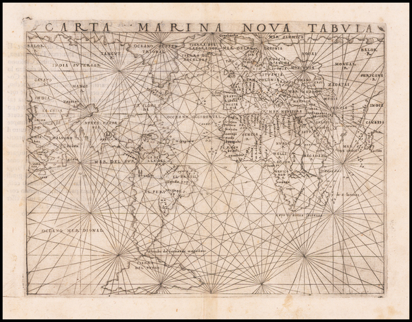 85-World Map By Giacomo Gastaldi