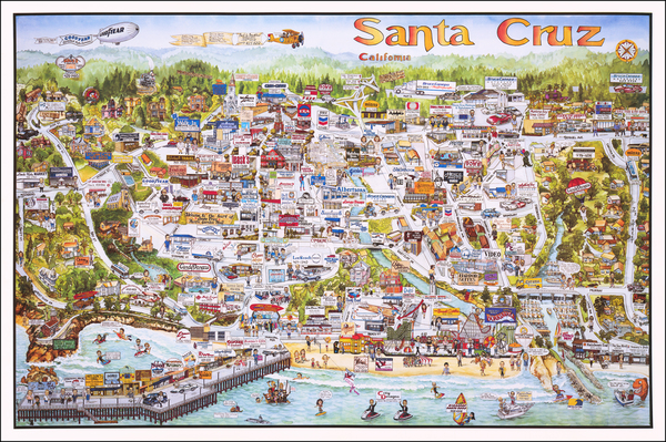 25-Pictorial Maps and Other California Cities Map By City Designs