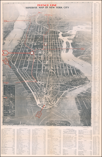 24-New York City and Pictorial Maps Map By Samuel Freedman