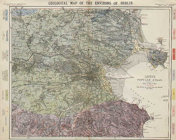 48-Europe and British Isles Map By Letts, Son & Co. Limited