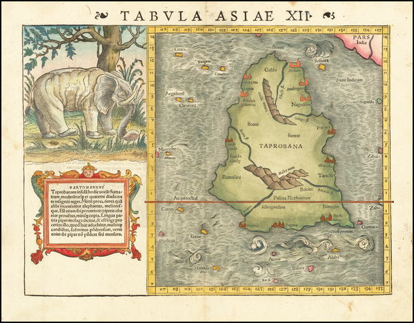 40-India and Sri Lanka Map By Sebastian Munster