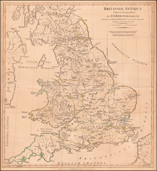 96-England Map By Richard Holmes Laurie