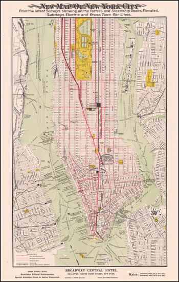 70-New York City Map By Tilly Haynes