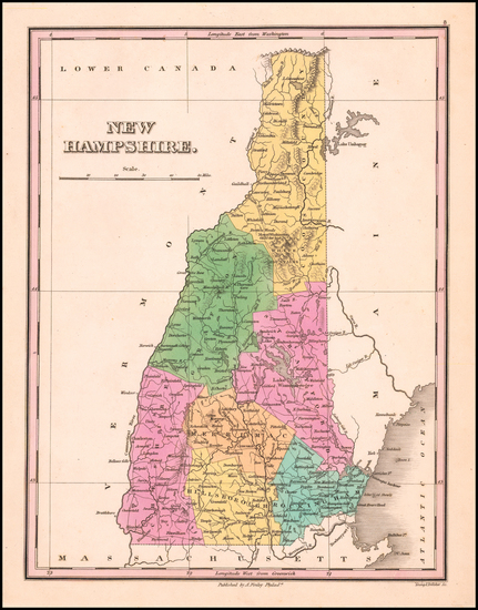 31-New Hampshire Map By Anthony Finley