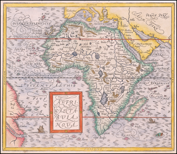 21-Africa Map By Sebastian Munster