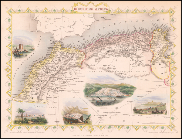 6-North Africa Map By John Tallis