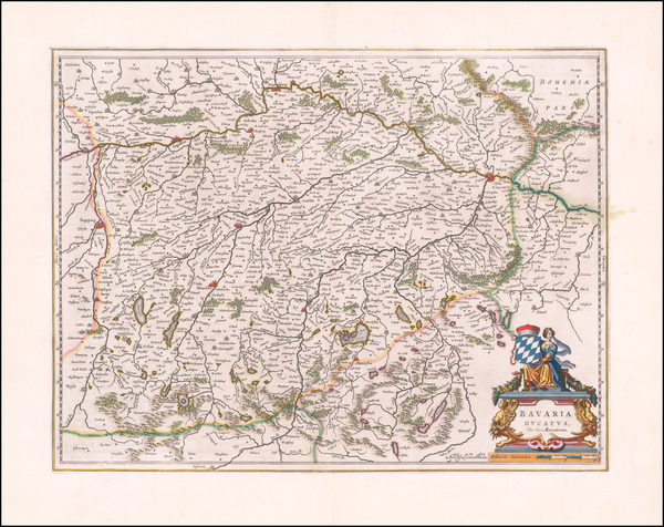 18-Germany Map By Willem Janszoon Blaeu