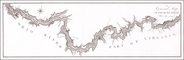 89-West Virginia, South, Kentucky, Midwest and Ohio Map By Georges Henri Victor Collot