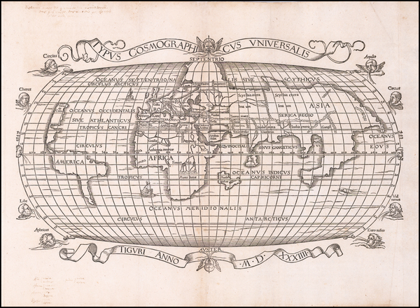 51-World Map By Joachim Vadianus