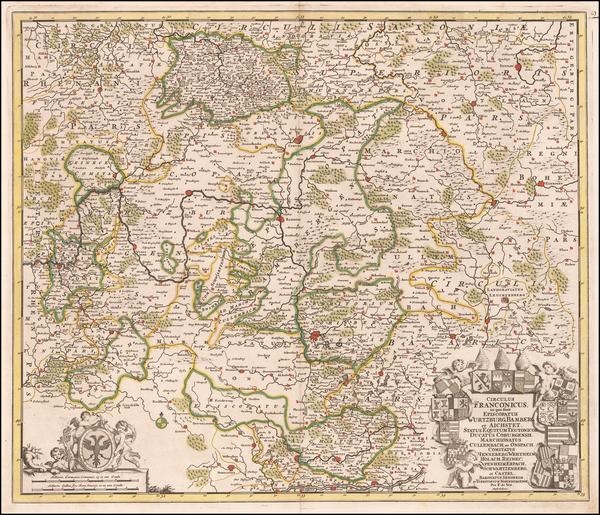 74-Germany Map By Frederick De Wit