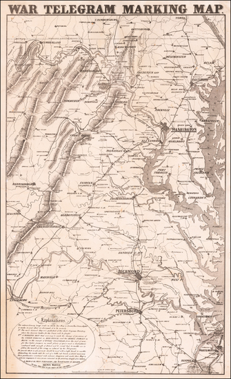 93-Washington, D.C., Maryland and Virginia Map By Louis Prang